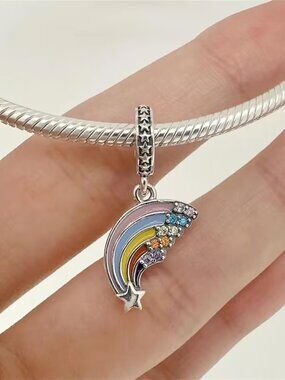 📝 📝 Pandora Colourful Rainbow Dangle Charm